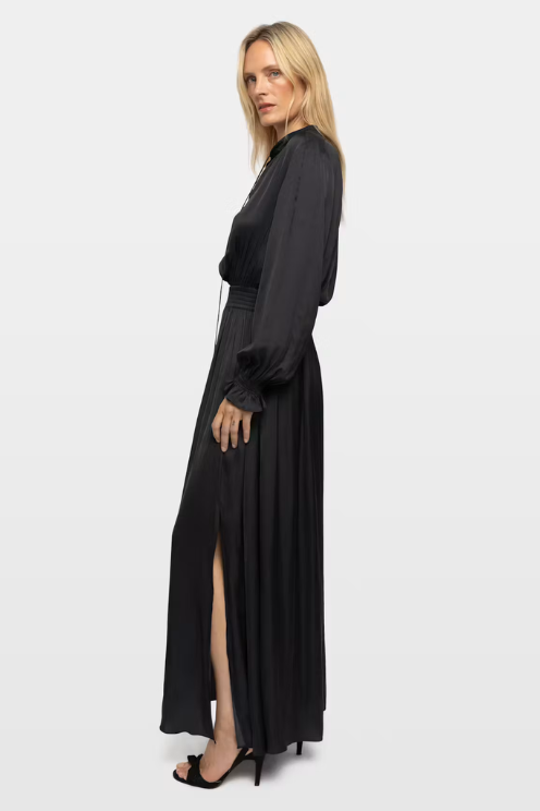 Rayado Satin Dress