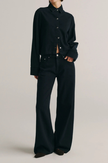Montauk Long Sleeve Denim Shirt - Nightfall Aura