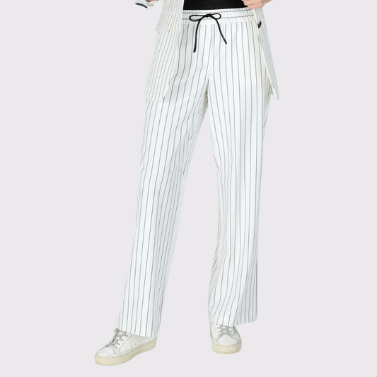 Marc Aurel Trousers with Woven Stripes