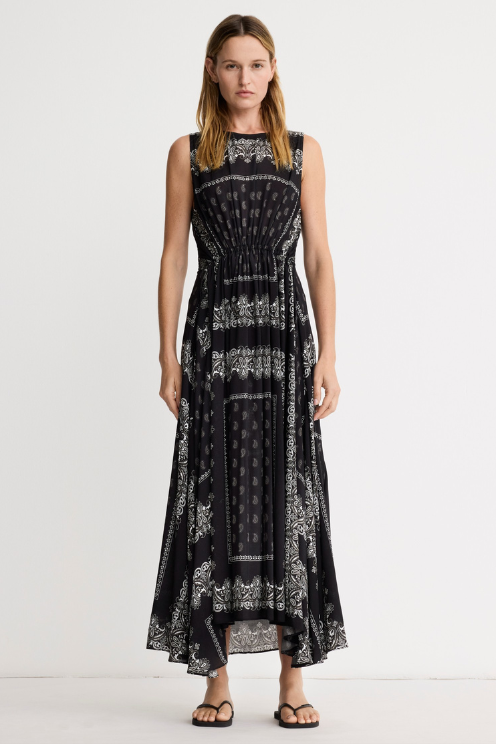 Drawstring Maxi Dress