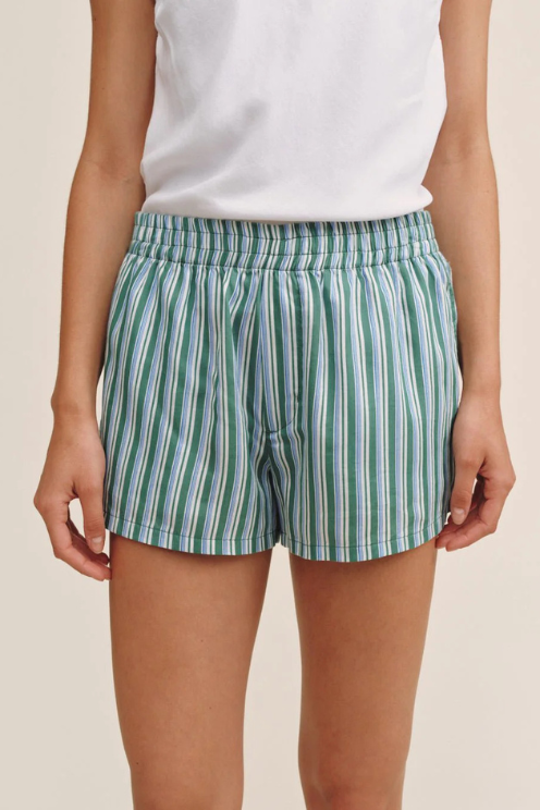 Boxer Short - Emerald Surf Stripe