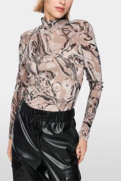 Lightweight Stretch Second Skin Mock Neck