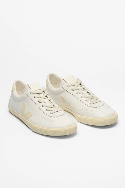 Volley Signature Leather White Calcaire