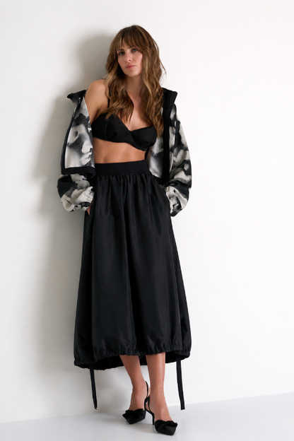 Volume Midi Skirt