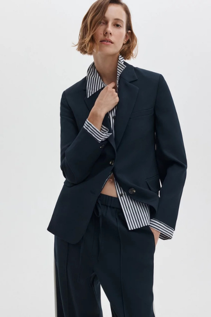 Frank Mixed-Media Blazer