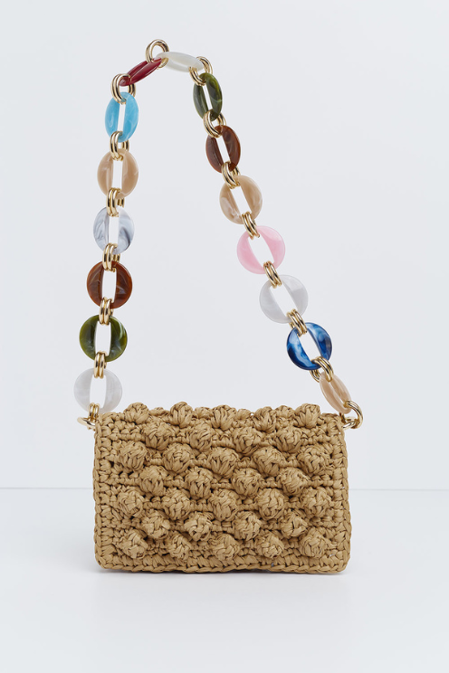 101/RSM Bubbles Rafia Bag in Beige
