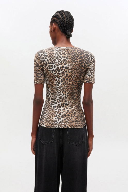 Leopard Rib Tee