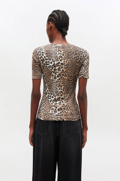 Leopard Rib Tee
