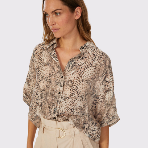 Marc Aurel Snake Print Blouse