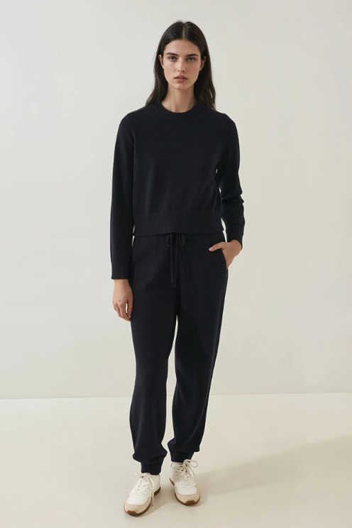 Merino Cropped Crewneck