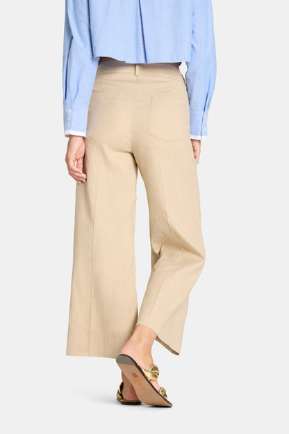 Cara Linen Wide Crop Pant