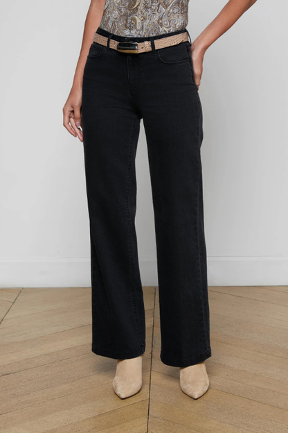 Scottie Wide-Leg Jean - Washed Black