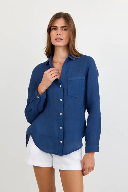 Pocket Button Down - Midnight Surf