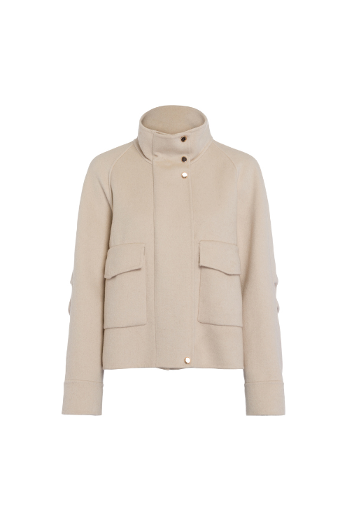 Wool Blend Cargo Jacket