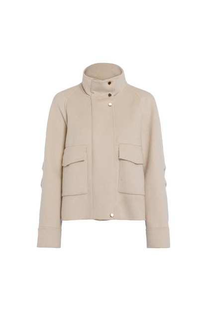 Wool Blend Cargo Jacket