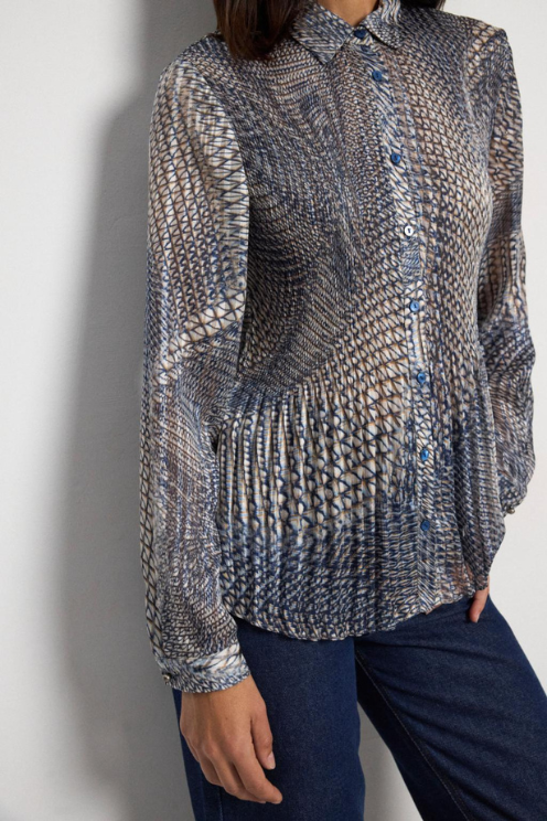 Blue Iraida Blouse