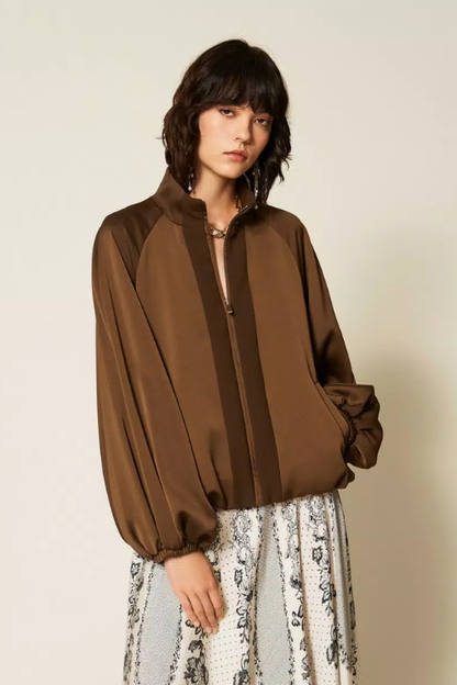 Satin Balloon Jacket