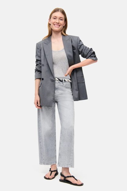 Oria O-shaped Cropped Denim