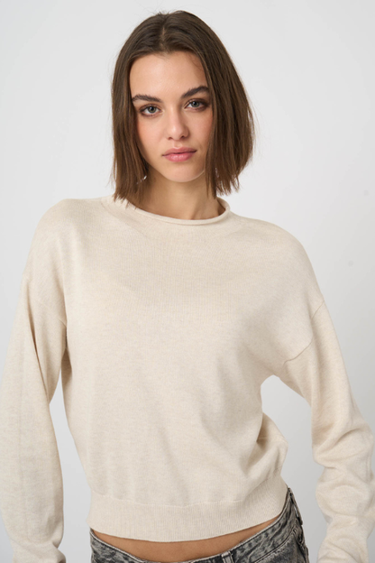 Relaxed Mini Roll Neck Sweater
