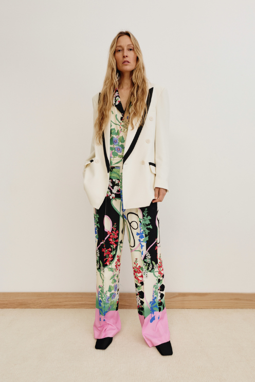 Taped DB Peaked Lapel Blazer