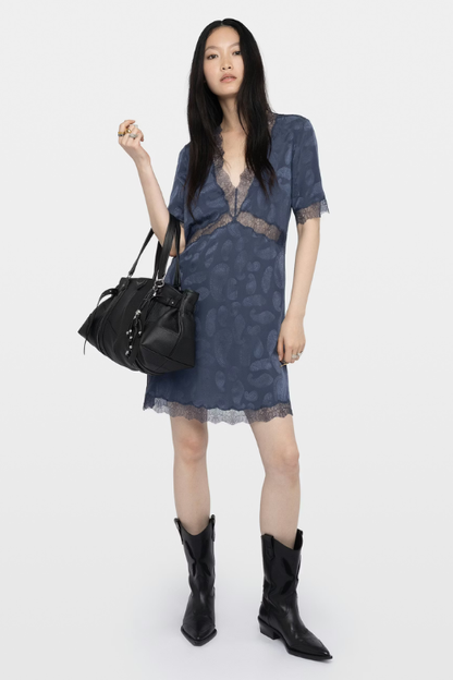 Silk Jacquard Dress