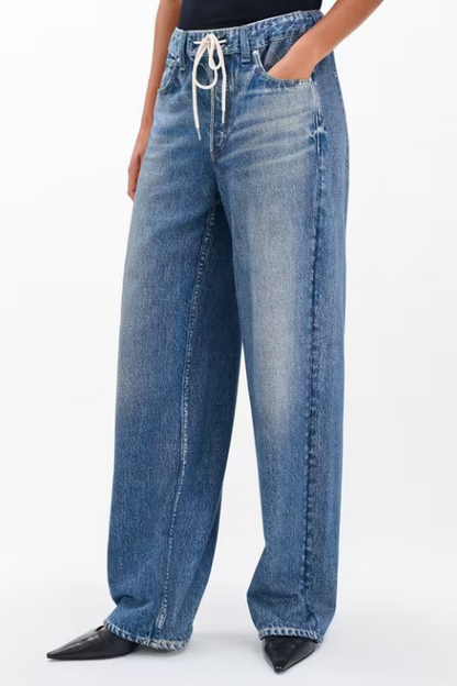 Miramar Drawstring Wide-Leg Pants