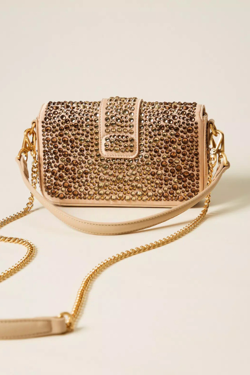 “Amie” Shoulder Bag with Rhinestones