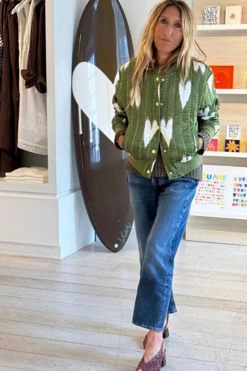 Ikat Heart Bomber