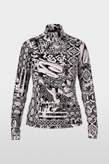 Marc Cain Printed Turtleneck