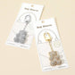 Gold Dipped CZ Stone Paved Teddy Bear Drop Keychain / Bag Charm