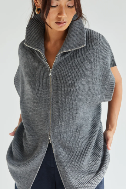 Millie Sleeveless Knit Cardigan