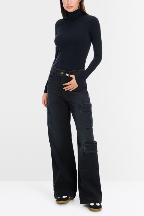 Delicate Roll-Collar Pullover