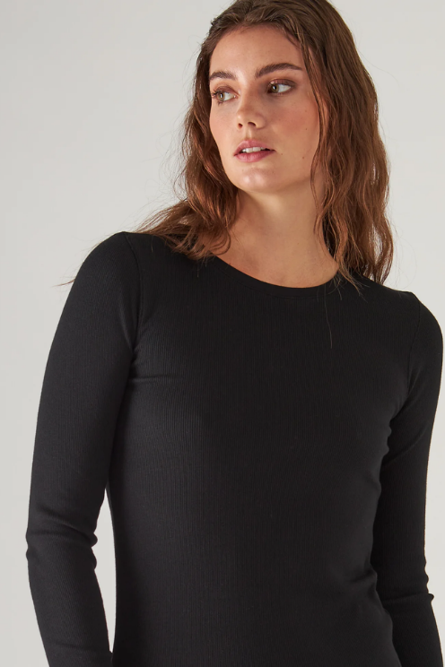 Cotton Modal Rib Crew