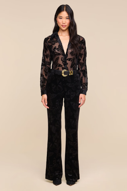 Laurent Velvet Blouse
