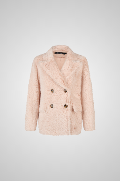 Faux Fur Double Breasted Jacket