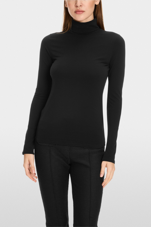 Delicate Roll-Collar Pullover