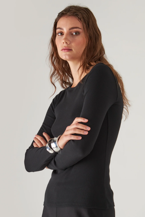 Cotton Modal Rib Crew