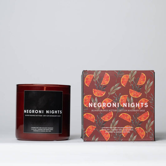 NEGRONI NIGHTS: 10 OZ Soy Wax Candle