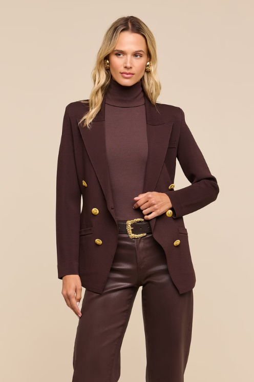 Amelia Knit Blazer Java