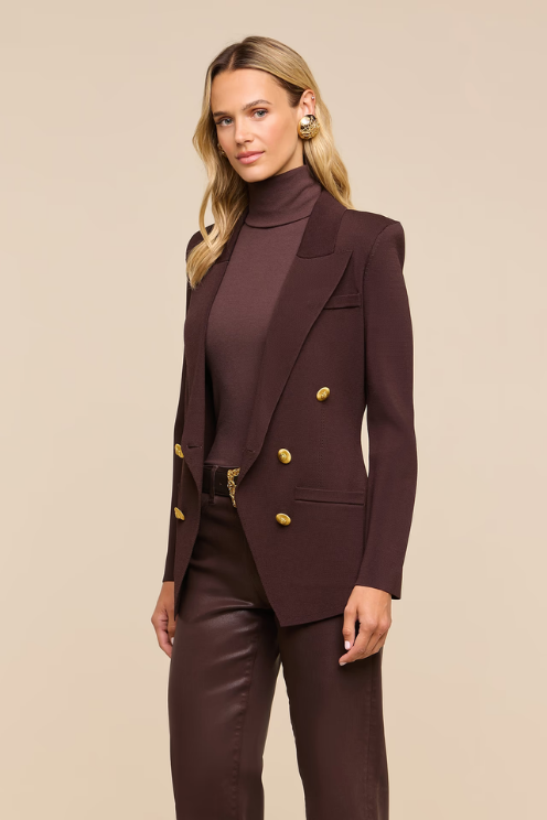 Amelia Knit Blazer Java