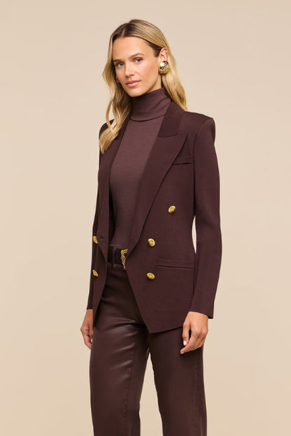 Amelia Knit Blazer Java