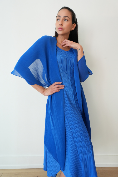 Collare Coat - Royal Blue
