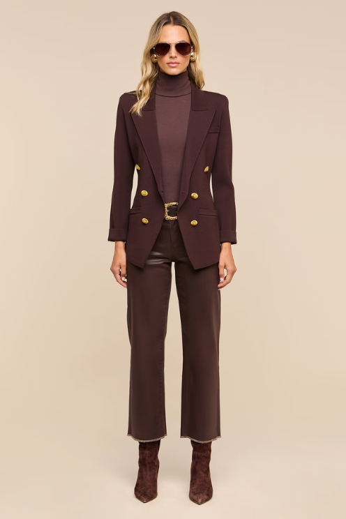 Amelia Knit Blazer Java