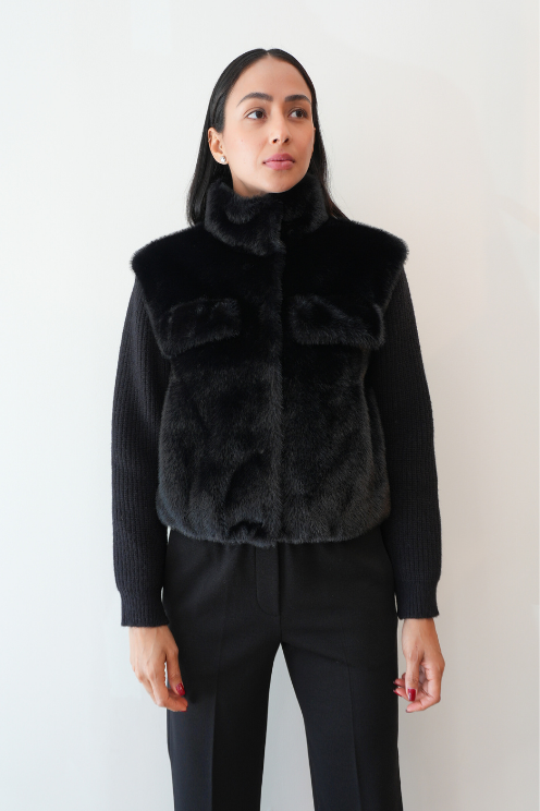 Plush Faux Fur Jacket