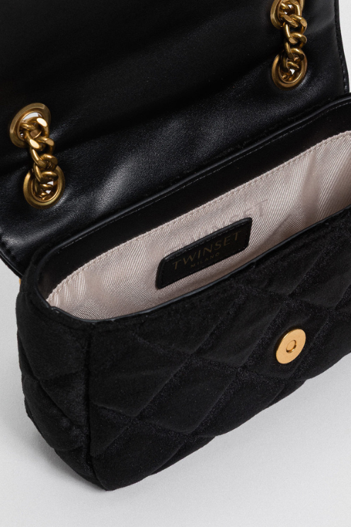 Quilted Velvet Chain Bag