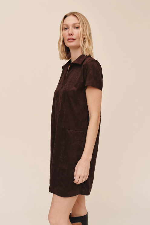 Short Sleeve Pullover A-Line Dress