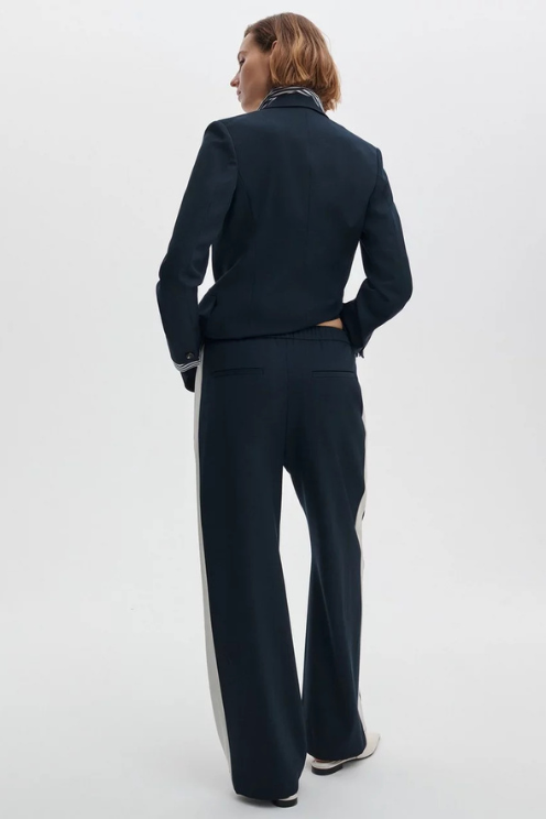 Siena Wool Side-Stripe Pants