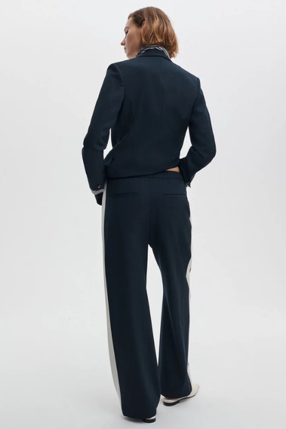 Siena Wool Side-Stripe Pants