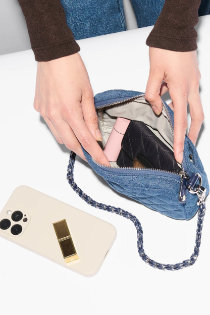 Mini Crosby Crossbody in True Blue Denim