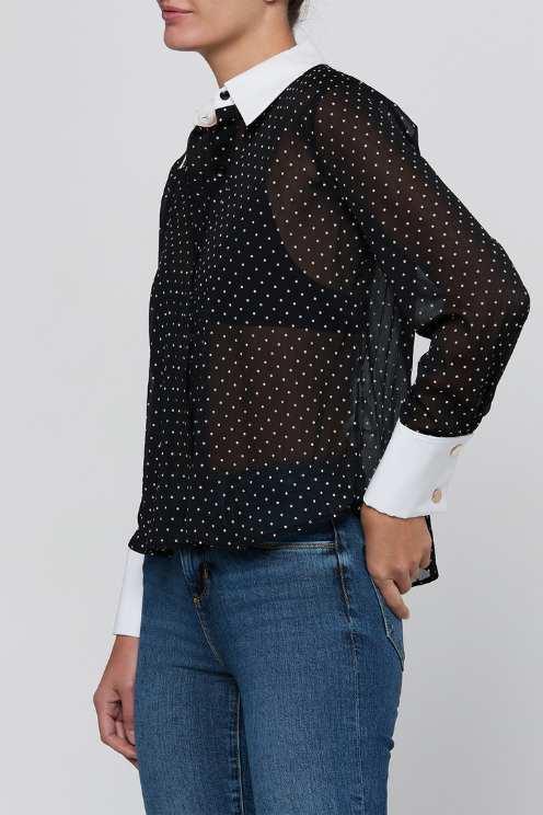Sona Poplin Collar Blouse